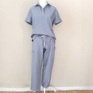 FIGS Scrub Set Nala Polo Top (Medium) Yola Skinny Pant (Medium Petite)